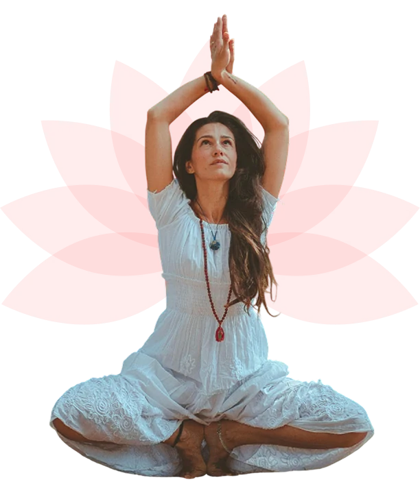 Yoga student practicing at Rishikesh Yog Nirvana yoga teacher training school in Rishikesh, India